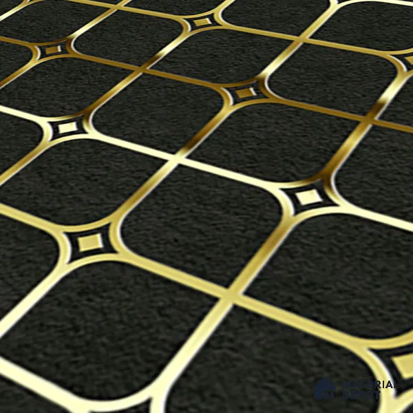 Highlighter Tiles  Tile TL 07252 Plana 8016 GLM (Gold) 1 ft x 1 ft Ceramic Matte Finish - 9 mm  | 2 mm Spacer is Mandatory (Sample)